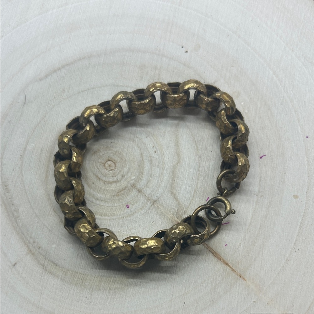 Bold Gold-Tone Chain Bracelet